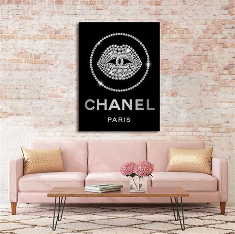 chanel wallpaper border|teal Chanel wall art.